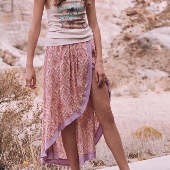 Spell & The Gypsy Jewel Wrap Skirt in Quartz